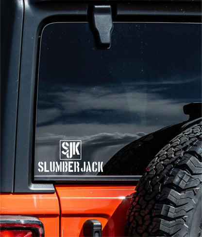 slumberjack decal, sticker, hunting fishing decal, car sticker b