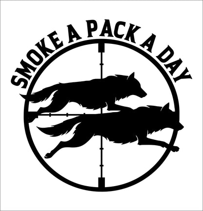 Smoke a pack a day decal, sticker