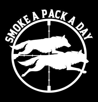 Smoke a pack a day decal, sticker