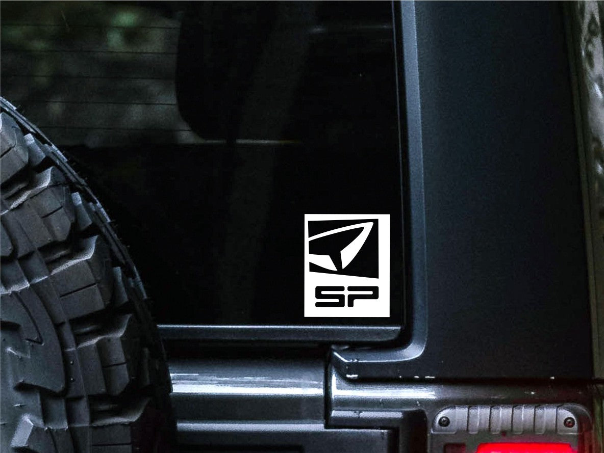 SP Bindings decal, sticker, ski snowboard decal