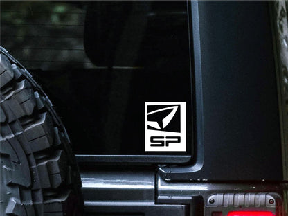 SP Bindings decal, sticker, ski snowboard decal