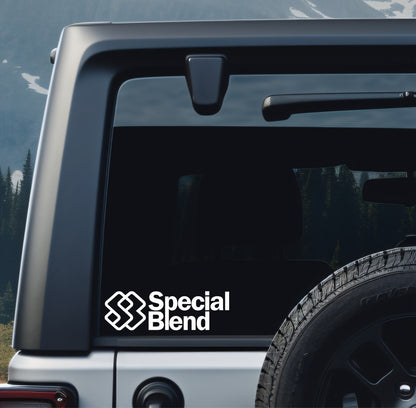special blend decal, ski snowboard decal, car decal sticker