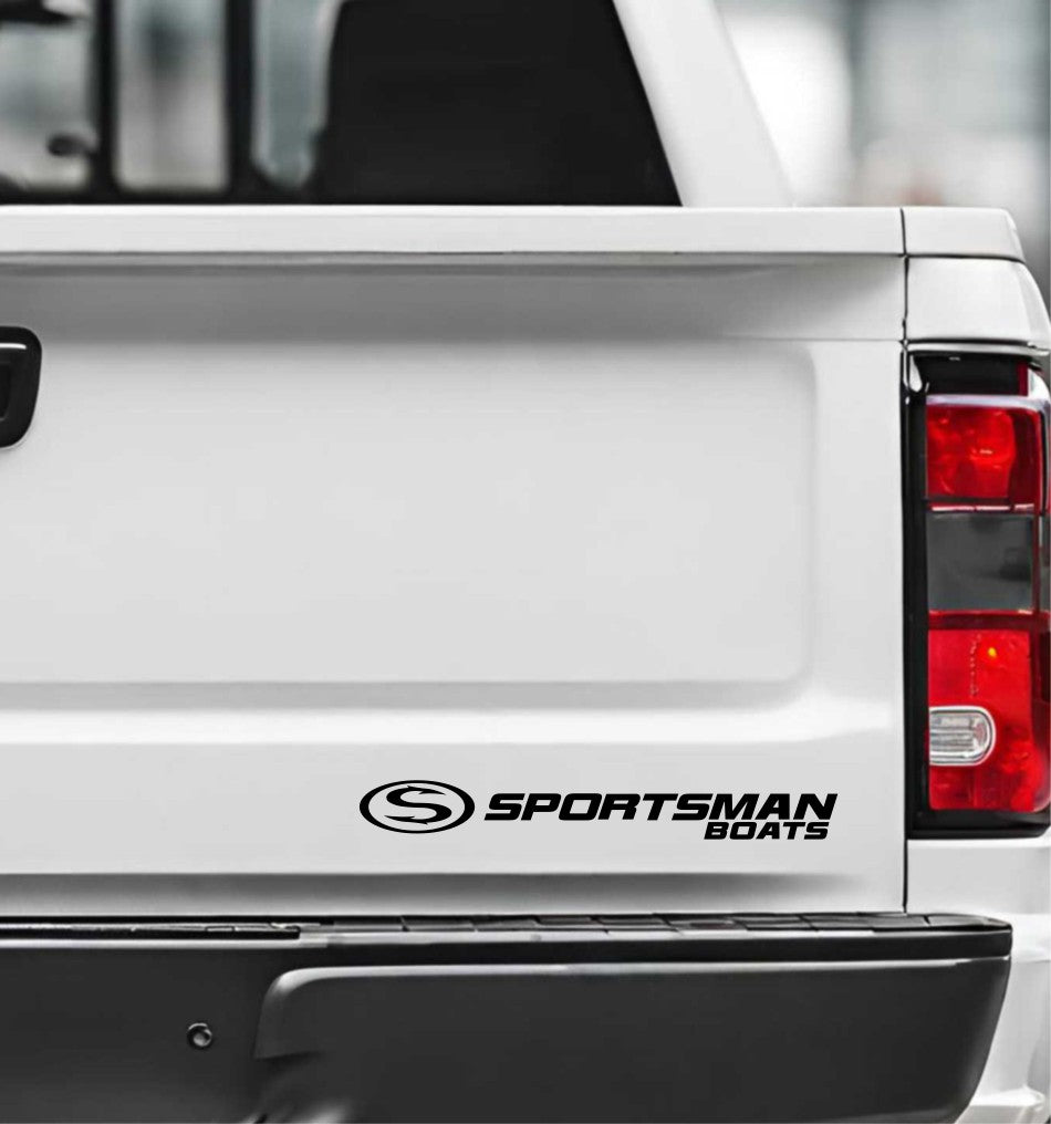 sportsman boats decal, sticker, hunting fishing decal, car sticker
