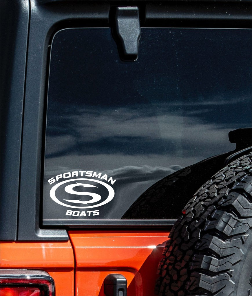 sportsman boats decal, sticker, hunting fishing decal, car sticker b