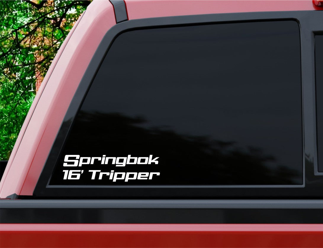 Springbok Boats 16' Tripper decal