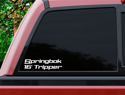 Springbok Boats 16' Tripper decal