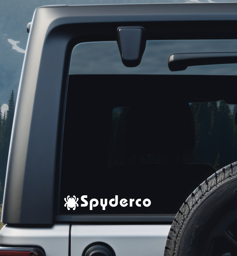 spyderco decal, sticker, hunting fishing decal, car sticker