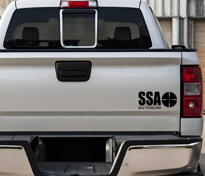 SSA by Nosler decal, firearm decal, car decal sticker