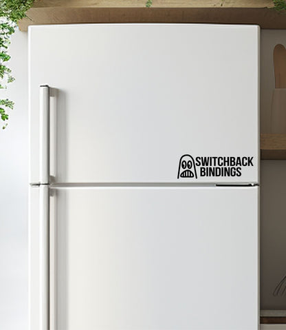 Switchback Bindings decal, ski snowboard decal, car decal sticker