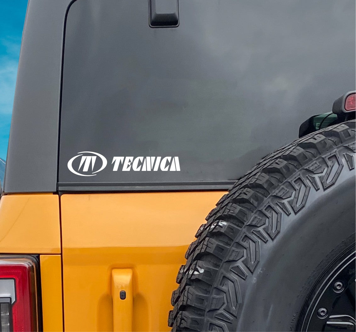Tecnica Sports decal, ski snowboard decal, car decal sticker b