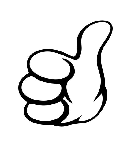 Thumbs up decal