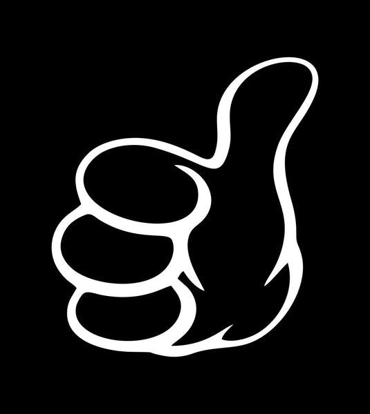 Thumbs up decal