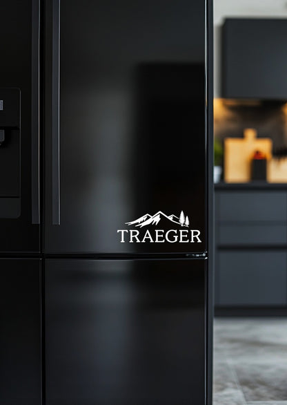 Traeger decal, barbecue, smoker decals, car decal