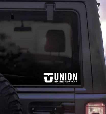 Union Bindings decal, ski snowboard decal, car decal sticker
