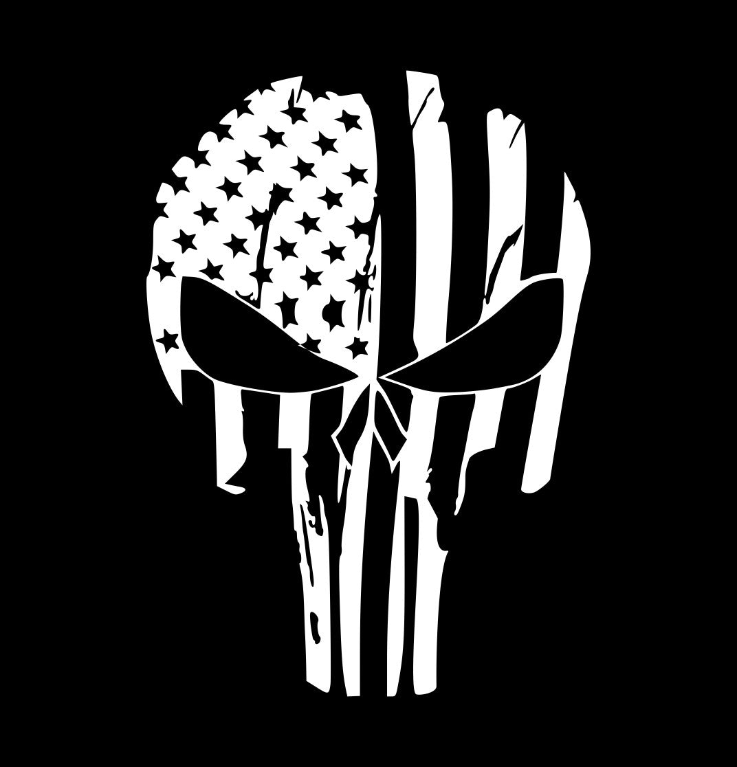 US Flag Punisher decal