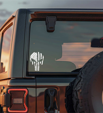 US Flag Punisher decal