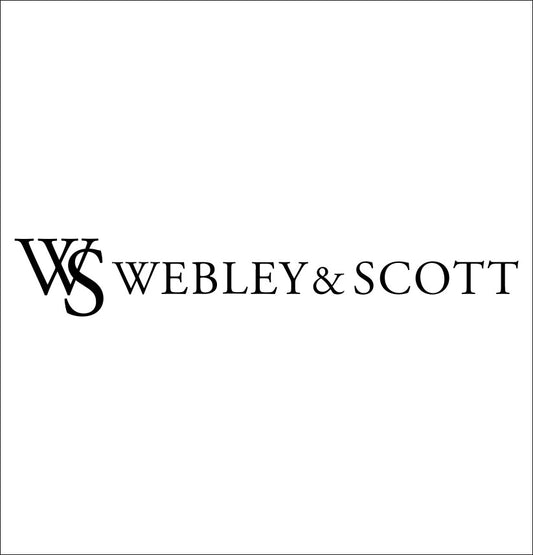 Webley & Scott decal, firearm decal, car decal sticker