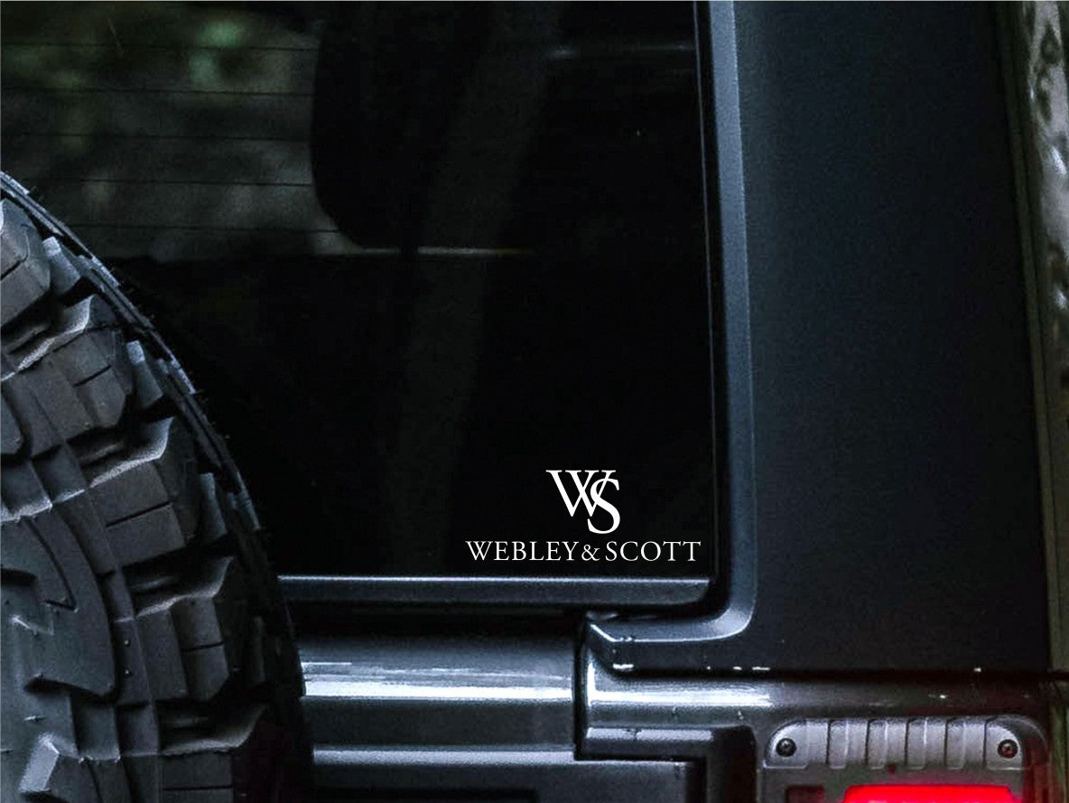 Webley & Scott decal, firearm decal, car decal sticker