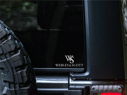 Webley & Scott decal, firearm decal, car decal sticker