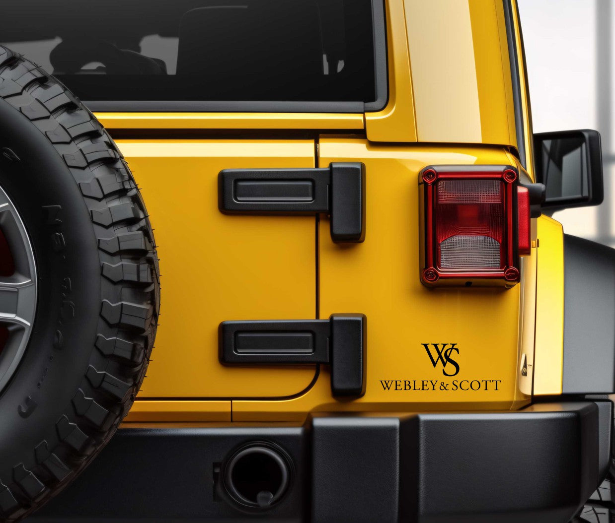 Webley & Scott decal, firearm decal, car decal sticker