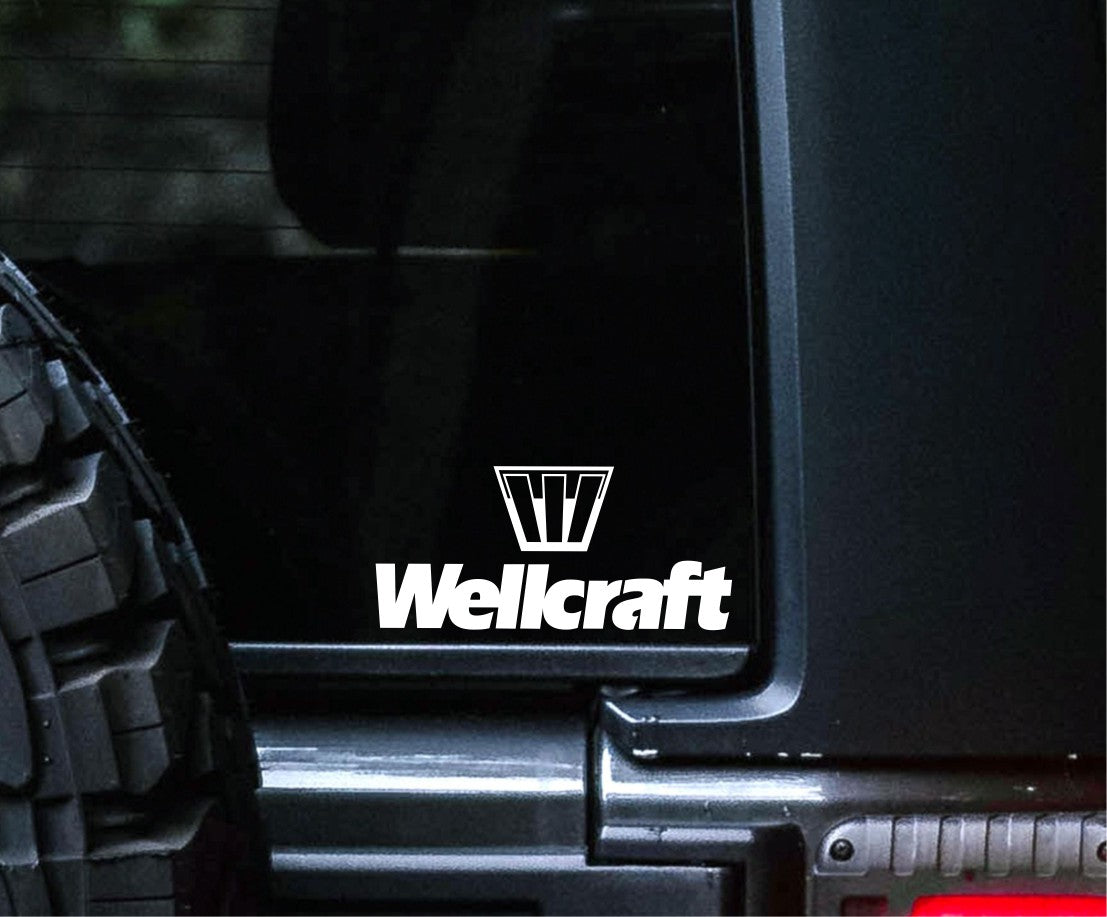 wellcraft decal, sticker, hunting fishing decal, car sticker c