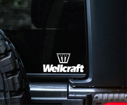 wellcraft decal, sticker, hunting fishing decal, car sticker c