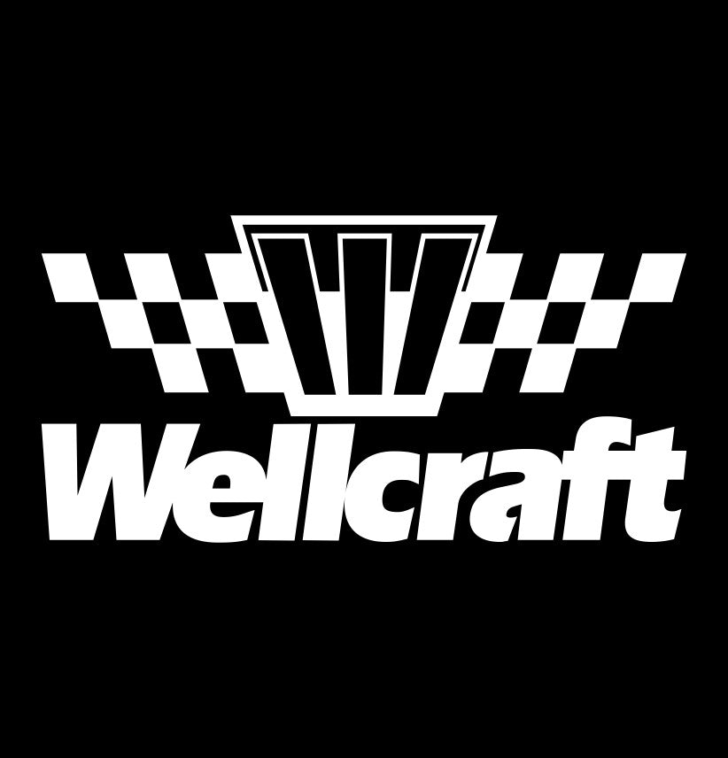 wellcraft decal, sticker, hunting fishing decal, car sticker d