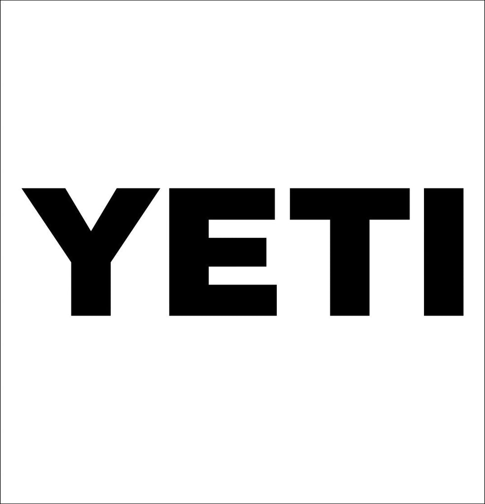 Yeti Coolers decal