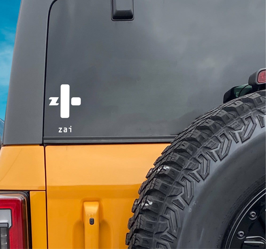 Zai decal, ski snowboard decal, car decal sticker