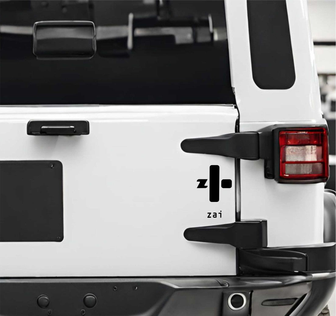 Zai decal, ski snowboard decal, car decal sticker