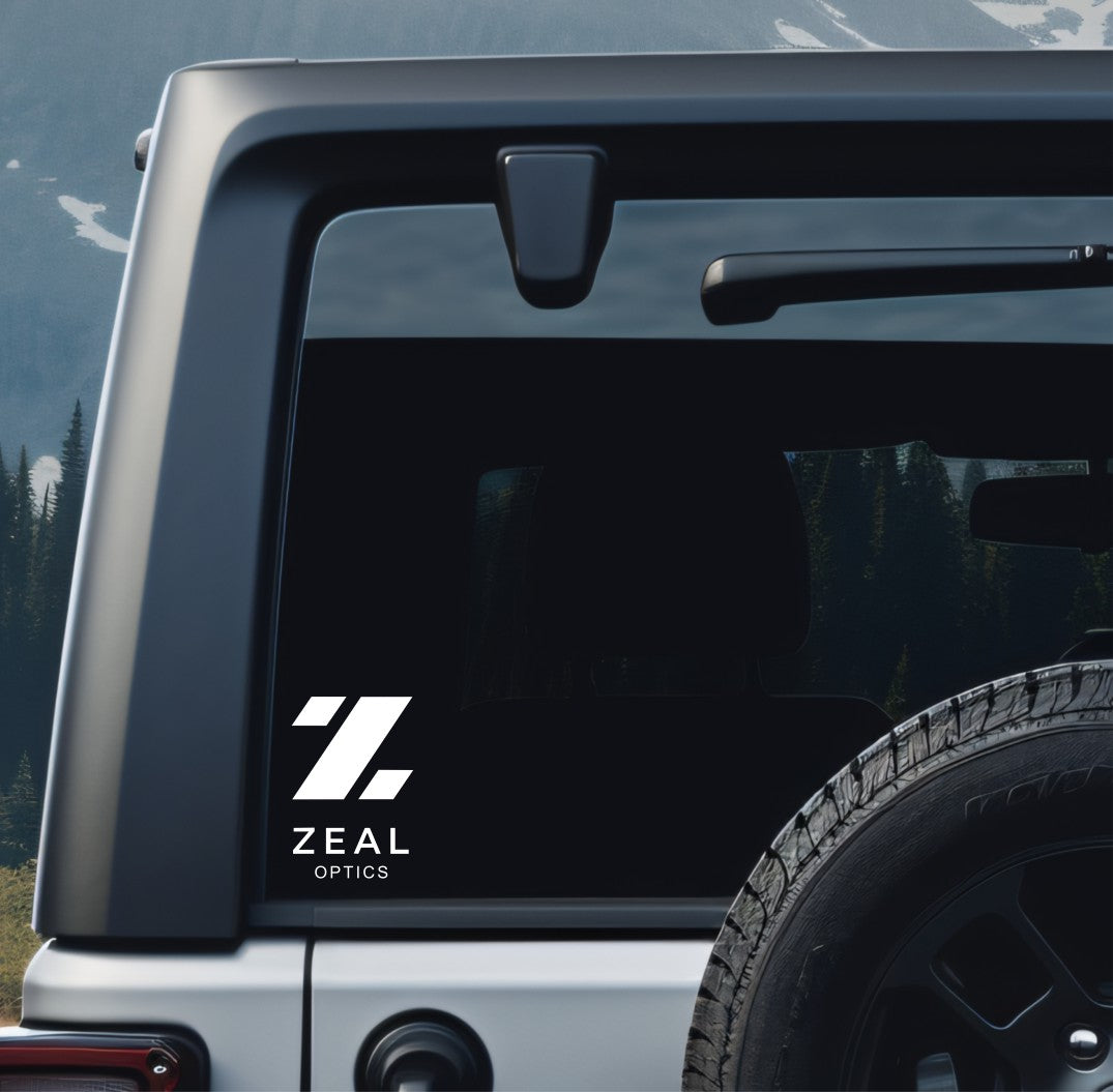 Zeal Optics decal, ski snowboard decal, car decal sticker b