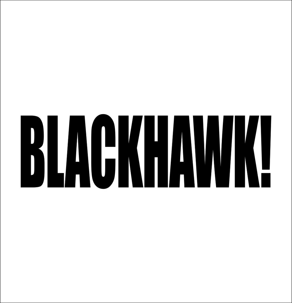 Blackhawk decal, sticker, firearm decal