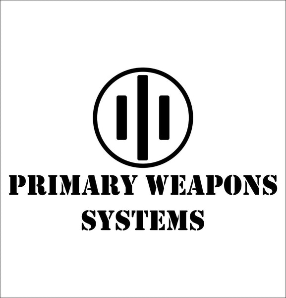 Primary Weapons Systems decal, sticker, firearm decal