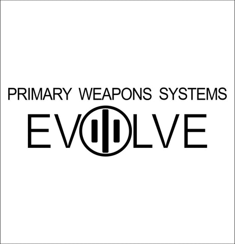 Primary Weapons Systems decal, sticker, firearm decal