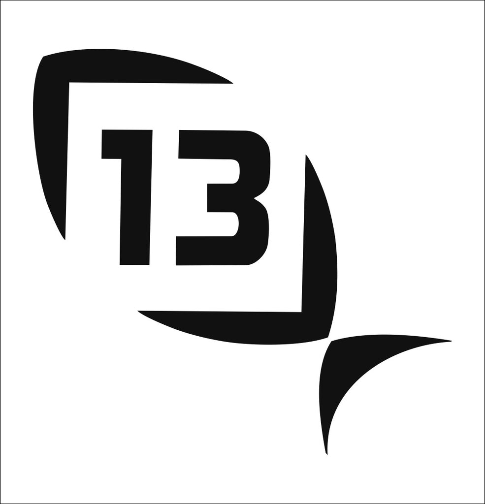 13 Fishing decal