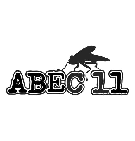 ABEC 11 decal, skateboarding decal, car decal sticker