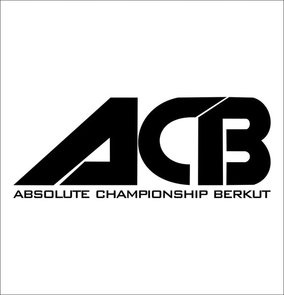 ACB decal, mma boxing decal, car decal sticker