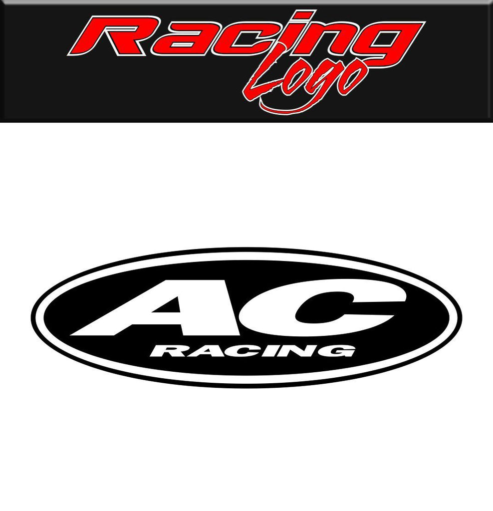 AC Racing decal, racing sticker