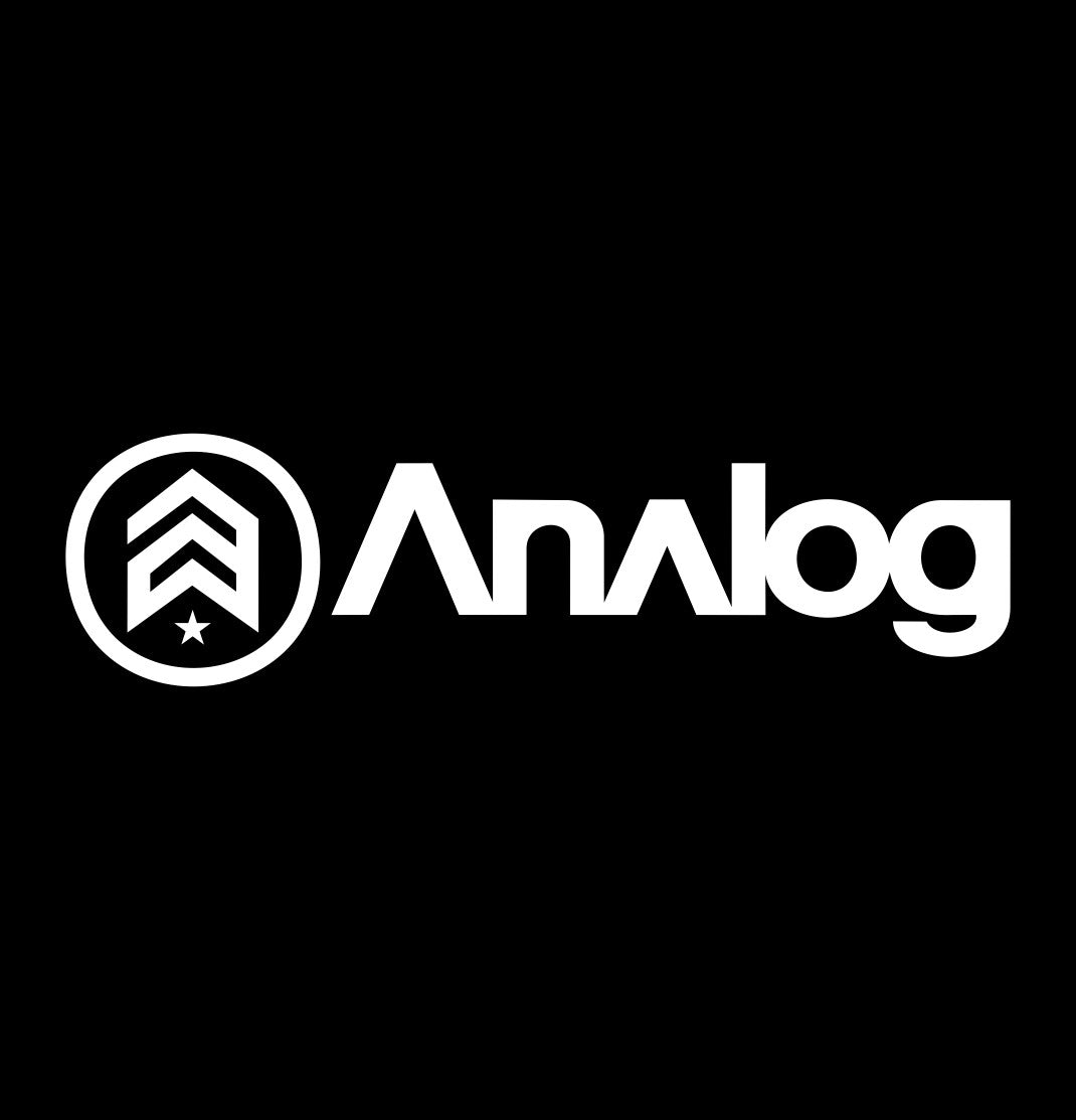 Analog Clothing decal, ski snowboard decal, car decal sticker