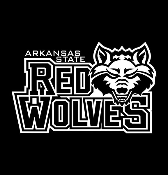Arkansas State Red Wolves decal, car decal sticker, college football