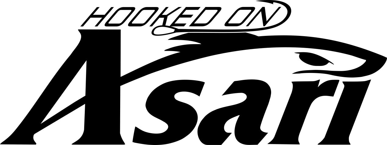 Asari Lures decal, car decal, fishing sticker