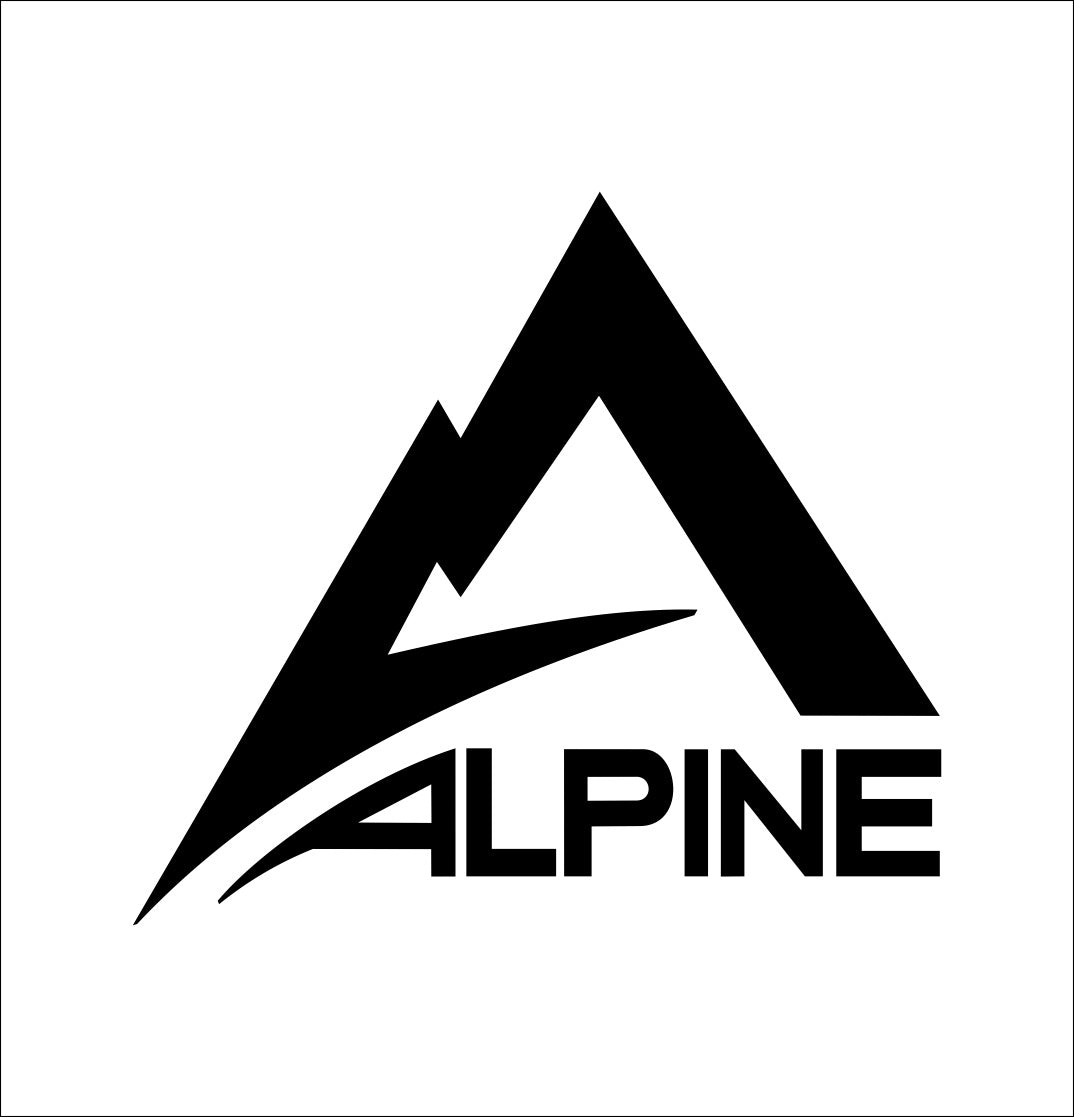 Alpine Innovations decal, sticker, hunting fishing decal, car sticker b