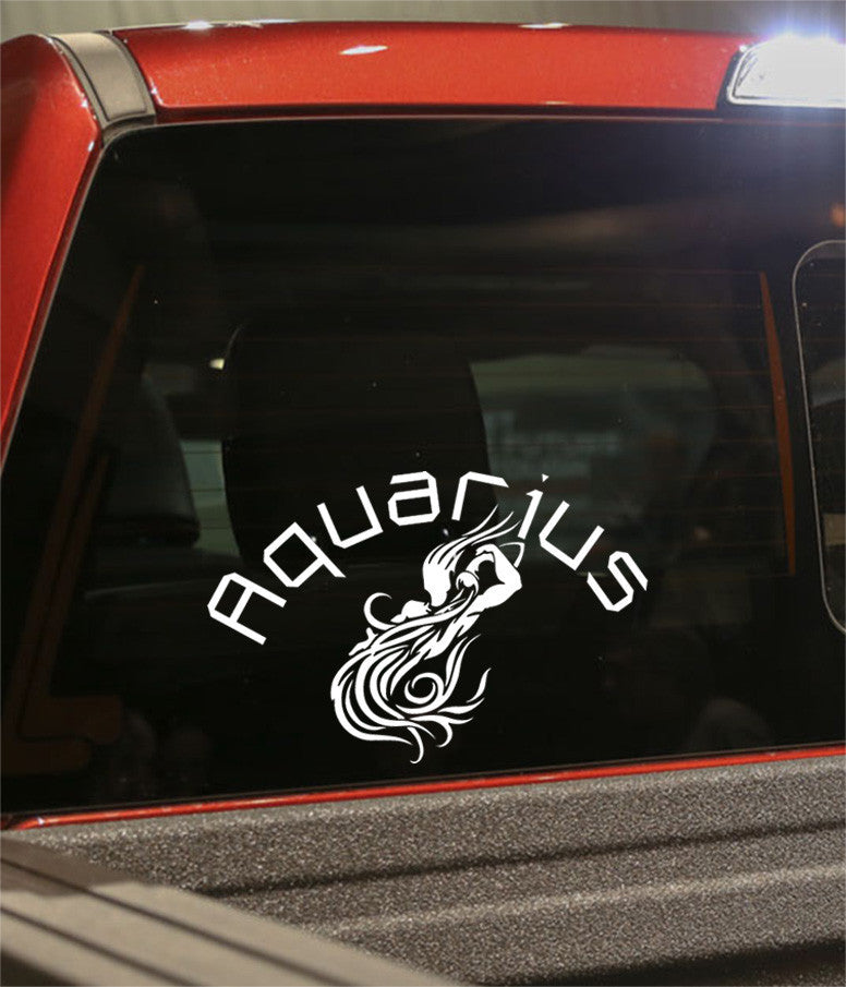 aquarius 2 zodiac decal - North 49 Decals