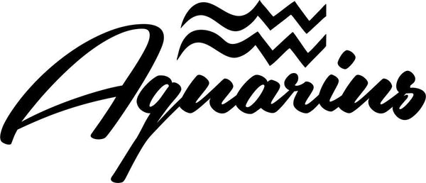 aquarius 3 zodiac decal - North 49 Decals