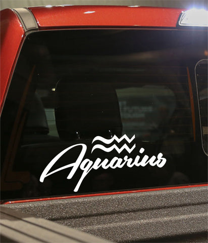 aquarius 3 zodiac decal - North 49 Decals