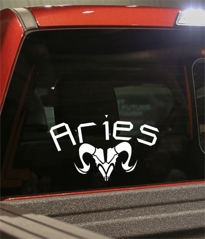 aries 2 zodiac decal - North 49 Decals
