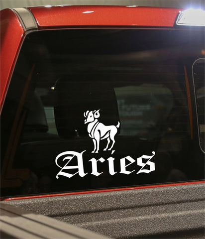 aries 3 zodiac decal - North 49 Decals