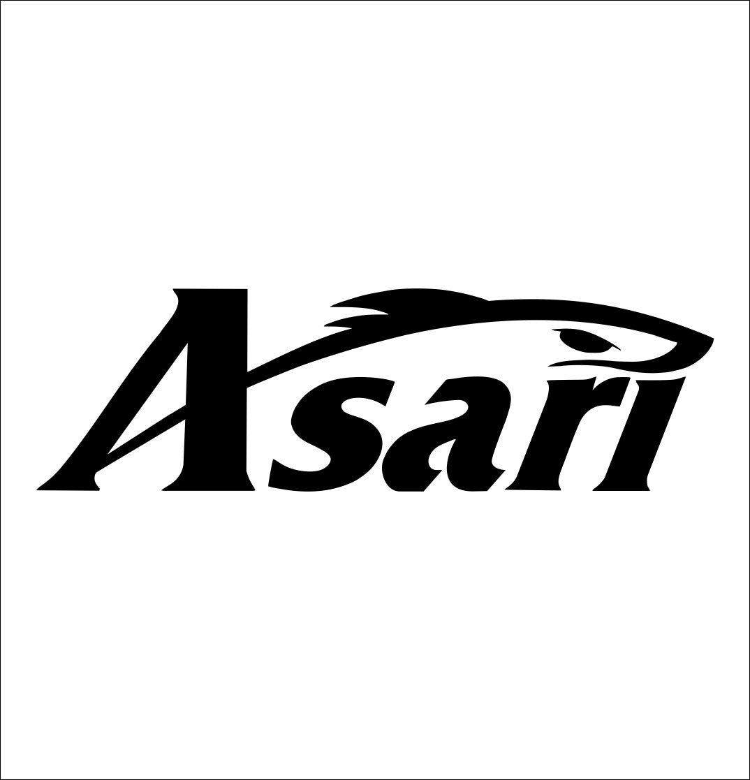 Asari Lures decal, sticker, hunting fishing decal, car sticker