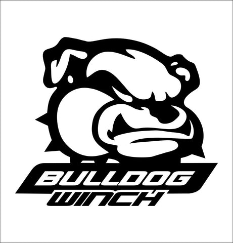Bulldog Winch decals, car decal sticker