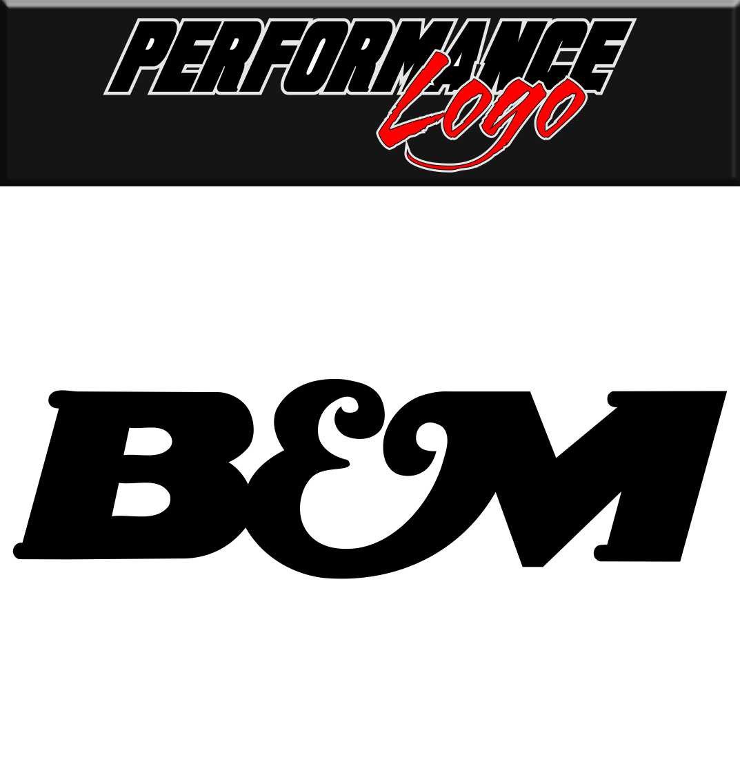 B&M decal, sticker, performance car decal sticker